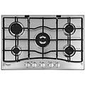 ariston pcn 752 t/ix/har acciaio inossidabile da incasso 75 cm gas 5 fornello(i)