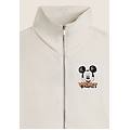 felpa collo alto e zip comfort fit mickey mouse white donna small