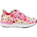 sneakers da bambina fuxia e bianco con strap taglia 34