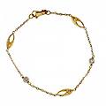 bracciale donna in oro giallo e bianco 803321724455