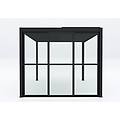 laterale in policarbonato per pergola bioblimatica 3 m cm 270 l x grigio scuro 270 x 238 x 3 cm