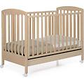 lettino per bambini mary naturale in legno con sponda regolabile