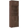 - armadietto rovere marrone 70x42 5x225 cm in truciolato