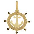 ciondolo timone ancora oro giallo gl101794