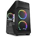 case micro-atx 2xusb 3. 0 vetro temperato 2x120mm fan front 1x120mm rear 4 slot espa v1000 rgb