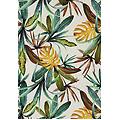felpa donna girocollo in jersey stampato fantasia tropical white allover flower donna extra small