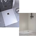 piatto doccia serie land slim 3 2 cm marmoresina 80x140