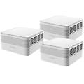 - kit 3 pezzi sistema wi-fi mesh ax3000 dual band supporta tecnologia mu-mimo e ofdma 2. 4 ghz e 5