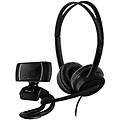 - home office doba set 2 in 1 webcam hd + cuffia per videochiamate
