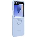 cover in silicone con anello blu per galaxy z flip6 ef-pf741tlegww