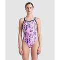 pezzo unico donna multi pink-navy