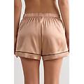 pantaloncino seta con profilo donna naturale taglia s