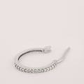 orecchini a cerchio toujours oro bianco cubic zirconia collezione toujours oro bianco