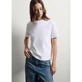 - t-shirt in puro cotone bianca boxy fit donna bianco gesso taglia m