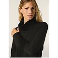 felpa con cappuccio e tasca a marsupio in tricot a trecce tawny birch donna medium