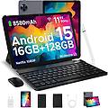 tablet u11 4gb 128gb 11 90hz 8580mah android 15 octa-core nero + pacchetto accessori
