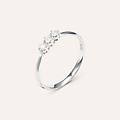 anello trilogy diamazing oro bianco diamante collezione diamazing misura 55 oro bianco