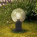 lampioncino dangan trasparente altezza 32 cm vetro metallo