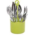 set posate con portaposate 24 pezzi