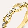 anello fantasia diamade glam oro giallo diamante lab-grown collezione diamade glam misura 52 oro