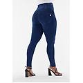 jeggings push up wr. up curvy vita alta con zip gamba skinny dark jeans-seams on tone donna small