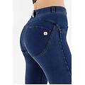 jeggings push up wr. up curvy gamba superskinny jersey-denim dark jeans-yellow seam donna xxs