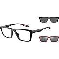 occhiali da vista emporio ea 4189u (50171w) + clip on