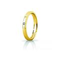fede nuziale hydra slim con diamante oro giallo brillanti promesse