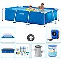 - piscina fuori terra rettangolo 260x160x65 cm blu include accessori coordinati a86