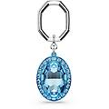 Swarovski Portachiavi Taglio Oval Blu Mix Di Finiture