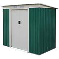 - box casetta medium l194xp121xh181cm lamiera zincata verde basic xs