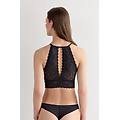 bra top in pizzo donna nero taglia s