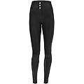 pantaloni push up wr. up vita alta in similpelle semi lucida nero donna extra small