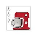kmix kmx750ar impastatrice planetaria 1000 w capacit&agrave; ciotola 5 l rosso