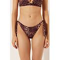 slip lacci costume brown animalier donna marrone s