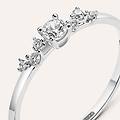 anello riviere claire oro bianco cubic zirconia collezione claire misura 52 oro bianco