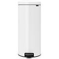 pedal bin newicon pattumiera a pedale 30 litri bianco