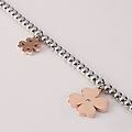 bracciale sunrise acciaio bicolore bianco / rosa cristallo collezione sunrise bicolore bianco /