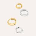 mono orecchino a cerchio l'homme or oro bianco collezione l'homme or oro bianco