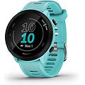 forerunner 55 bluetooth gps 42mm mip turchese resistente all'acqua 5atm cardiofrequenzimetro