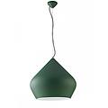 luce ambiente design lampadario moderno tholos trasparente paralume verde e27