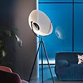 piantana led demi moon nero altezza 196 cm
