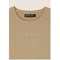 body senza maniche in jersey stretch con logo strass irish cream donna extra large