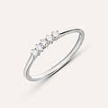 anello riviere grace oro bianco diamante collezione grace misura 52 oro bianco