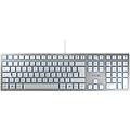 tastiera kc 6000 slim qwerty nordico usb argento bianco