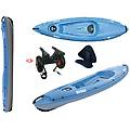 tahe canoa rigida bilbao pack blue/grey 112841 + carrellino + schienalino standard tahe /