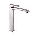 miscelatore monocomando per lavabo con canna alta serie level les081cr cromato ottone