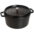 - cocotte in ghisa con coperchio diametro 30 cm colore nero