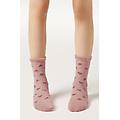 calzini costine fantasia bambini unisex rosa 33-36