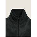 felpa in pile sherpa con zip e collo alto deep forest donna small